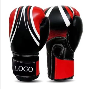 Gants de boxe Muay Thai en cuir 14oz pour l'entraînement, respirants et légers, vente en gros - Product Image 1
