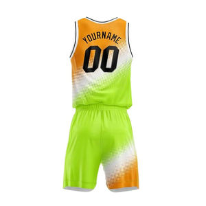 Nuevo estilo de calidad superior transpirable de talla grande impreso uniforme de baloncesto para hombres 100% poliéster personalizable - Product Image 3