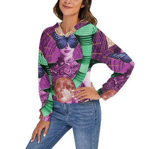 Fabriqué avec un matériau chaud pour l'hiver Sweats à capuche de sublimation pour femmes Pullover de haute qualité Sweats à capuche de sublimation pour femmes pour l'hiver - Product Image 4