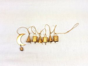 Colgante de pared de fase lunar hecho a mano, diseño único de alta calidad, con campanas de Metal a precio bajo - Product Image 3