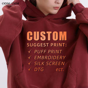 Sweats à capuche unisexes personnalisés 320 GSM sweats lourds prix d'usine vente en gros sweats à capuche premium confortables doux et chauds - Product Image 5