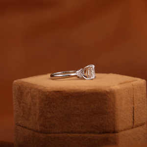 Bague de mariage de luxe en or massif 18KT coupe princesse diamant de laboratoire solitaire de fiançailles classique certifié IGI cadeau parfait - Product Image 3