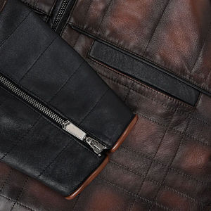 เสื้อแจ็กเก็ตหนังแคนวาสสำหรับผู้ชายเข้ารูปแบบบางแบบมีสไตล์100% ด้านหน้ากันน้ำใส่กลับด้านได้สำหรับผู้ชาย - Product Image 5