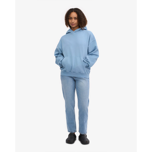 Unisex 360Gsm บ็อกซี่เฮฟวี่เวทโอเวอร์ไซส์เสื้อมีฮู้ดแบบสวมศีรษะคุณภาพสูงเสื้อผ้าแนวสตรีทพิมพ์ลายผ้าฝ้าย100% วินเทจทรงหลวมด้านหน้า - Product Image 5