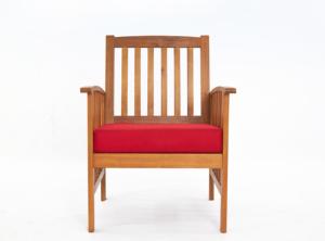 Conjunto de Muebles de Ratán de Acacia, Mesa y Sillas, Tejido de Cuerda, Madera de Teca Sólida Natural para Jardín Exterior, Sala de Estar, Villa - Product Image 1