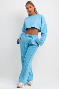 Ville Sports High Street Style Women's Casual Heavyweight Cotton Fleece Jogger Sets Breathable Quick Dry Plus Size Tracksuits - Product Image 5