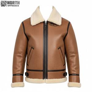 Venta caliente chaqueta de cuero para hombre de alta calidad invierno otoño estilo directo de fábrica nuevas chaquetas de cuero de piel personalizadas por Maximize Wear - Product Image 1