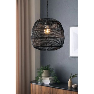 โคมไฟหวายสานวินเทจโคมไฟระย้าติดเพดานโคมไฟบ้านในชนบทสำหรับบ้านหรือโรงแรมใช้ในร่ม - Product Image 1