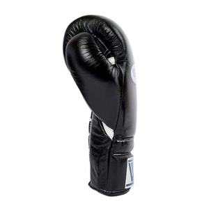 Fabrication de gants de boxe noirs sur mesure de haute qualité, fabriqués en cuir de vache véritable, gants d'entraînement - Product Image 6