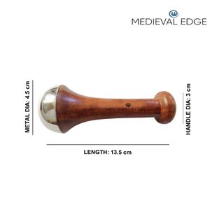 100% Pure Small Kansa Wand Tool for Facial <b>Massage</b> and Detoxification in Your Skincare Routine Original Indian Manufacture - Product Image 4