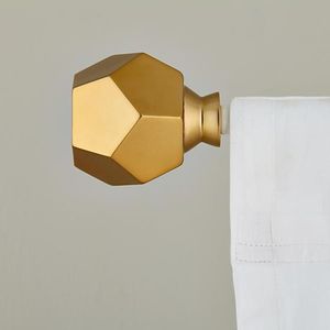 Embouts de tringle à rideaux en métal floral avec motif de feuilles complexes conçus pour apporter un charme inspiré de la nature à tous les rideaux de la chambre - Product Image 4
