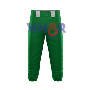 Pantalon de baseball pour homme en polyester 100% extensible, personnalisé, uni, à séchage rapide, respirant, pantalon de baseball personnalisé pour homme - Product Image 1