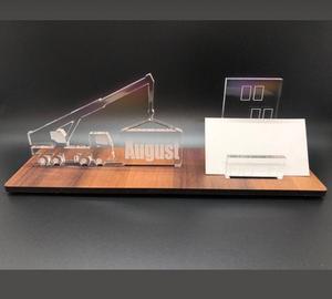 Boîte à cartes de visite en acrylique transparent Support sur mesure pour l'affichage de bureau dans la réception de bureau ou l'utilisation de magasin de détail - Product Image 2