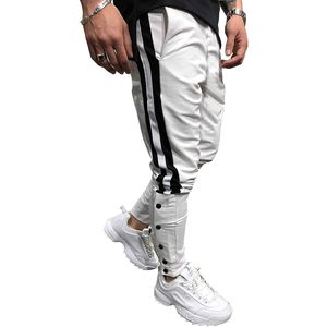 Vente en gros de pantalons de survêtement décontractés de haute qualité pour hommes avec poches taille élastique et logo personnalisé-Pantalons délavés respirants avec style! - Product Image 4