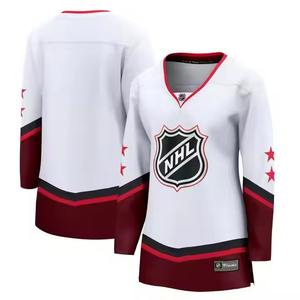 Vente en gros de maillots de hockey sur glace personnalisés avec sublimation pour hommes vêtements de hockey d'entraînement d'équipe à séchage rapide et durables - Product Image 4