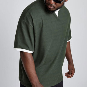 T-shirts décontractés pour hommes en gros T-shirt à épaules tombantes confortable et simple à la mode avec T-shirt à manches courtes pour homme - Product Image 5