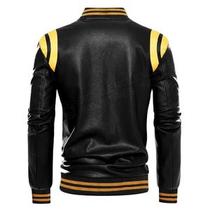 Meilleure qualité hommes moto veste 100% cuir véritable haute qualité toile col montant saison d'hiver-fabriqué au Pakistan - Product Image 6