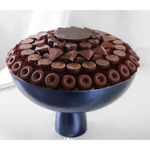 Bol à chocolat décoratif de style moderne écologique pour les fêtes d'anniversaire de mariage ou d'autres occasions Accents de chocolat - Product Image 3