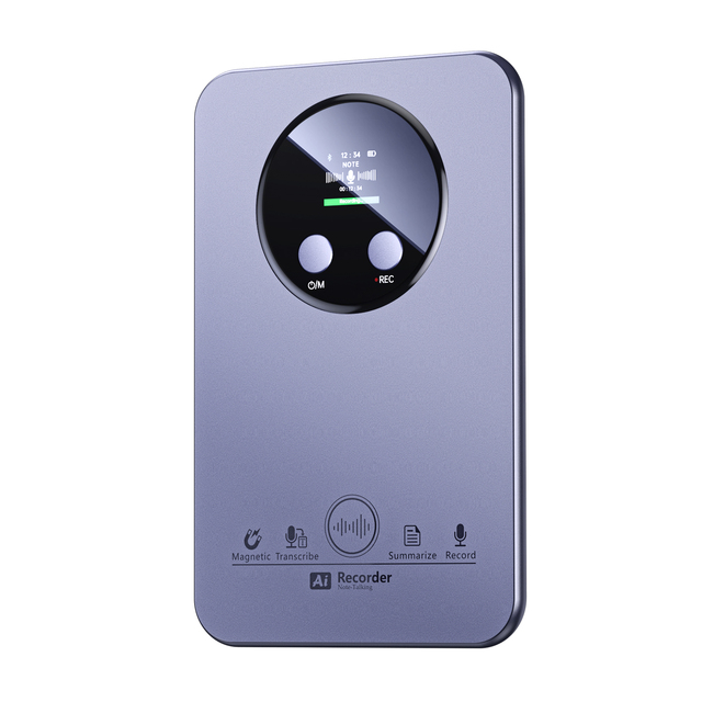 Magnetic Card AI Voice Recorder Dictaphone ChatGPT Powered Speech to Text Transcription Summary Mind Map Plaud Alternative