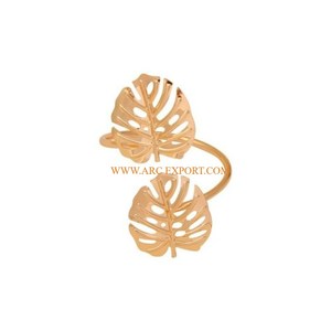 Anillos de sujeción de tejido de Metal pulido Dorado de la más alta calidad, decoración de mesa de diseño estándar, servilletero de lujo, precio asequible - Product Image 1