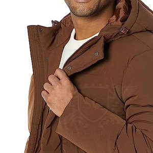 Chaqueta universitaria acolchada de alta calidad para hombre, estilo personalizado, manga larga, característica calentada, precio al por mayor - Product Image 5