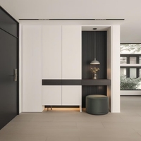 Mueble de Entrada Moderno de Madera Personalizable, Mueble para Zapatos y Almacenamiento para Sala de Estar
