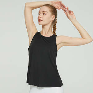 Ropa Deportiva para Mujer, Nuevo Diseño, Camiseta Deportiva para Levantamiento de Pesas, Camiseta sin Mangas para Mujer, Venta al por Mayor, Camiseta sin Mangas para Mujer de Color Sólido - Product Image 3