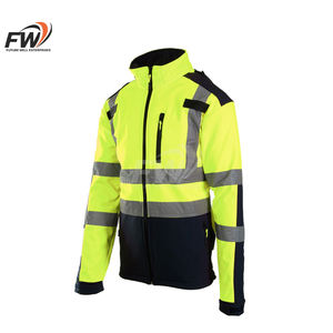 Chaquetas de trabajo de alta visibilidad para hombre, chaquetas de seguridad reflectantes e impermeables para exteriores. - Product Image 3