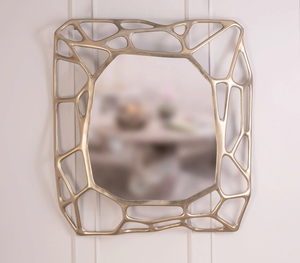 Angel Wing Oval Wall Mirror Handcrafted Gold Feather <b>Frame</b> Mirror for Luxury Home Deco Living Room Bedroom Hallway - Product Image 1