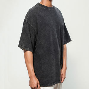 Camiseta personalizada de 100% algodón para hombre, peso pesado, lavado con ácido, estilo Vintage - Product Image 4