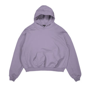 Nouveau sweat à capuche surdimensionné en coton épais pour hommes Boxy Fit Drop Shoulder Hoodies - Product Image 1