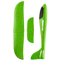 Martom Modèle 9139 XXL Planeur d'avion en plastique et polystyrène vert, jouet de jeu d'intérieur sans lumière 49x47cm