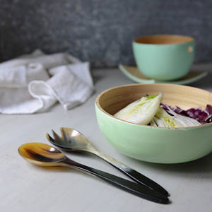 Vietnam Sustainable Natural Material Handmade Multipurpose Customized Color Spun <b>Bamboo</b> Serving <b>Bowl</b> - Product Image 4