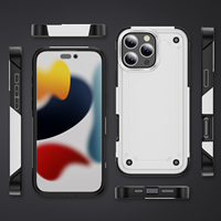 Coque de téléphone robuste hybride PC TPU 2 en 1 légère et antichoc au design populaire pour 16 ProMax