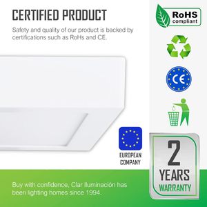 Clar nhôm bề mặt gắn kết dẫn ánh sáng trần 6W/12W/20W/24W hiện đại dẫn đèn trần cho nhà bếp và phòng tắm - Product Image 5