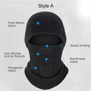 Cagoule thermique d'hiver coupe-vent respirante unisexe pour le cyclisme, le ski et les activités de plein air - Product Image 4