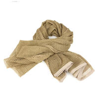 Écharpe tactique camouflage en maille, foulard de cou, filet keffiyeh, écharpe de sniper, voile shemagh, bandeau pour la chasse et le camping