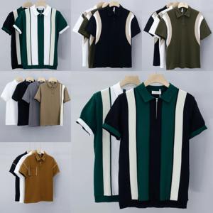 เสื้อยืดโพลีเอสเตอร์ผู้ชายแบบคลาสสิกน้ำหนักเบาระบายอากาศสบายพิมพ์ลายถักสำหรับยิมวิ่งและใช้ในชีวิตประจำวัน - Product Image 2