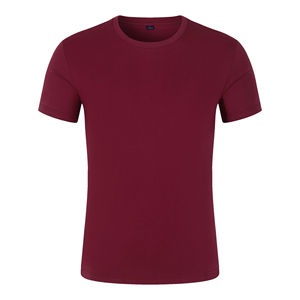 Dernier été décontracté de haute qualité 220 gsm hommes t-shirts en coton uni impression basique haut T-shirt - Product Image 5