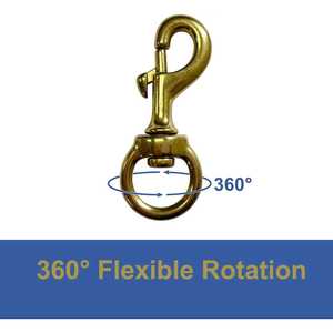 2pcs Pack 3.5 Inch Metal Swivel <b>Hook</b> Flag <b>Clips</b> for Flagpole Rope Outdoor Pet Leash Key Chain Flag Clothlines Key Chains Product - Product Image 5