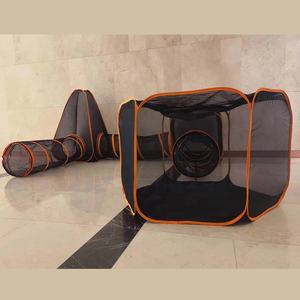 6 en 1 Pop Up Open Pet <span class=keywords><strong>Cat</strong></span> Recinto Transpirable Malla fuerte Corralito al aire libre Valla Gran patio de recreo para gatitos Corralito para mascotas - Product Image 2