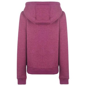 Hoodies & Sweatshirts Wholesale Winter Wear Warm Outwear Zipped with Long Sleeve Polyester Plain <b>Burgundy</b> Color <b>Hoodie</b> for women - Product Image 2