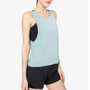 Débardeur en spandex avec logo personnalisé pour femmes, vêtements de sport respirants sans manches, vêtements de sport décontractés avec dos nageur, tissu en jersey - Product Image 4