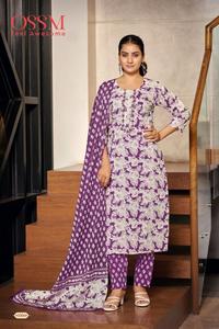 Ensemble kurta traditionnel en pur coton Dupatta pour femmes, ensemble de 3 pièces Salwar Kameez, dernière conception de filles, nouvelle collection 2025 - Product Image 5
