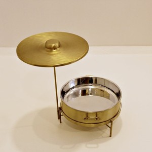 Casserole en métal de luxe avec couvercle doré Casserole chaude de haute qualité pour la maison ou le mariage - Product Image 1