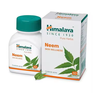 สมุนไพรบริสุทธิ์ Himalaya Wellness เม็ดสะเดาวิตามินซีอาหารเสริมสมุนไพรที่อุดมไปด้วยวิตามินซีสำหรับสุขภาพผิวที่มีตัวทำละลายในป่าภาชนะพลาสติก - Product Image 1