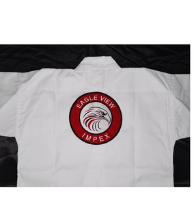 Uniforme de Karate Ligero de Poliéster/Algodón de 8oz 300g Unisex Eagle View, Ropa Deportiva Blanca para Bebés y Niños Pequeños, Ropa de Artes Marciales - Product Image 4