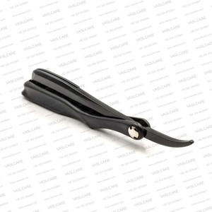 Navaja de Afeitar Japonesa Profesional Plegable |   Navaja de Afeitar Recta para Barbería, Negra, Vaslcare, al por Mayor - Product Image 2