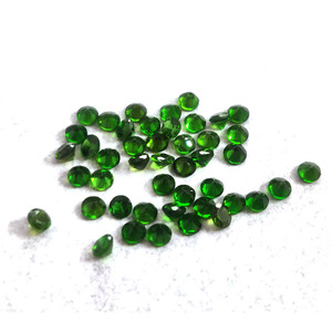 Tourmaline verte naturelle, 3.5mm, facettes rondes, tourmaline véritable, cercle, pierre coupée pour la fabrication de bijoux - Product Image 2