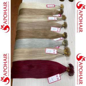 Extensiones de cabello humano 100% Remy, calidad superior, Nano anillo, doble estiramiento - Product Image 5